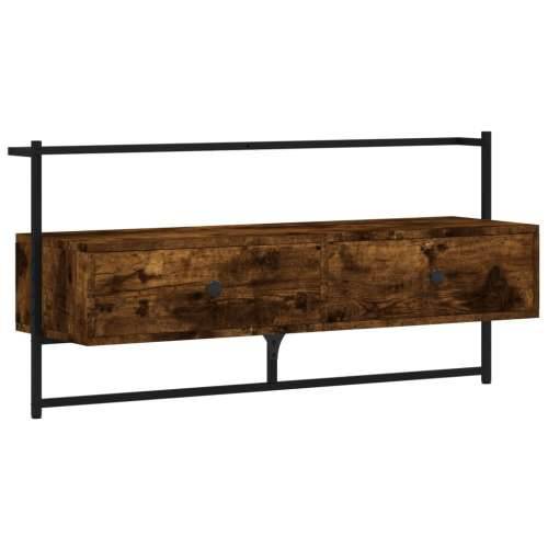TV ormarić zidni boja hrasta 100,5x30x51 cm konstruirano drvo - Dimljeni hrast 1 100.5 cm Cijena