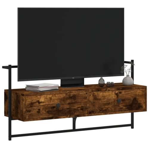 TV ormarić zidni boja hrasta 100,5x30x51 cm konstruirano drvo - Dimljeni hrast 1 100.5 cm Cijena