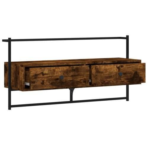 TV ormarić zidni boja hrasta 100,5x30x51 cm konstruirano drvo - Dimljeni hrast 1 100.5 cm Cijena