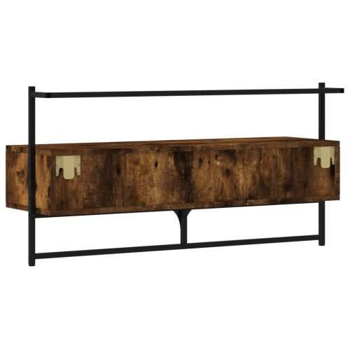 TV ormarić zidni boja hrasta 100,5x30x51 cm konstruirano drvo - Dimljeni hrast 1 100.5 cm Cijena