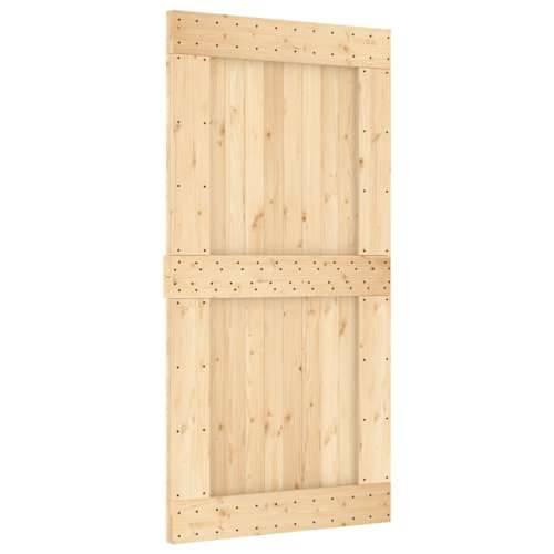 Klizna vrata s priborom za montažu 100x210 cm masivna borovina Cijena