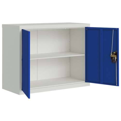 Ormarić za spise svjetlosivi i plavi 90 x 40 x 70 cm čelični - Svjetlosiva i plava 90 x 40 x 70 cm 1 Cijena
