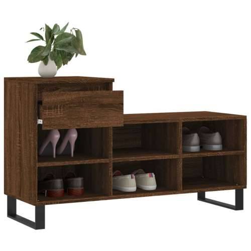 Ormarić za cipele boja hrasta 102x36x60 cm konstruirano drvo - Smeđi hrast 1 Cijena