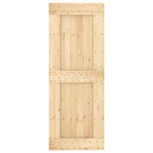 Klizna vrata s priborom za montažu 80 x 210 cm masivna borovina Cijena