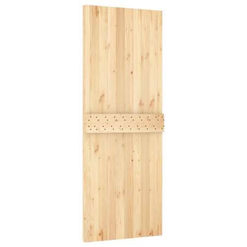 Klizna vrata s priborom za montažu 80 x 210 cm masivna borovina Cijena