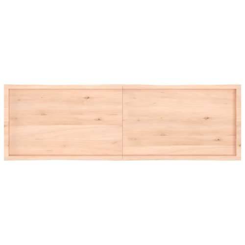 Stolna ploča 200x60x(2-6) cm od hrastovine sa živim rubom - Prirodna 200 x 60 x 6 cm 1 Cijena