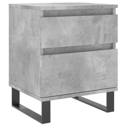 Noćni ormarić siva boja betona 40x35x50 cm konstruirano drvo - Beton siva 1 Cijena