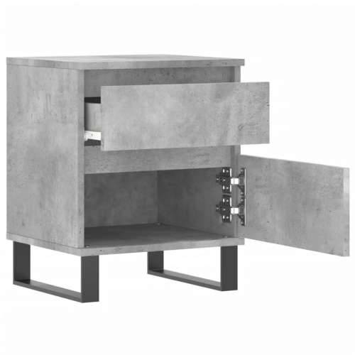 Noćni ormarić siva boja betona 40x35x50 cm konstruirano drvo - Beton siva 1 Cijena