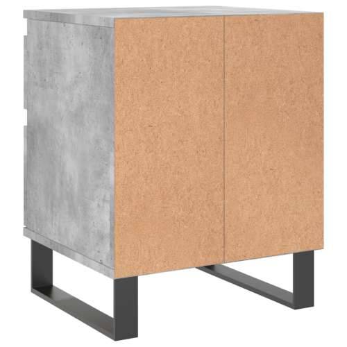 Noćni ormarić siva boja betona 40x35x50 cm konstruirano drvo - Beton siva 1 Cijena
