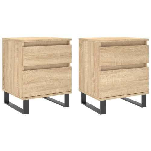 Noćni ormarići 2 kom boja hrasta 40x35x50 cm konstruirano drvo - sonoma hrast 2 Cijena