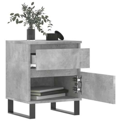 Noćni ormarići 2 kom boja betona 40x35x50 cm konstruirano drvo - Beton siva 2 Cijena