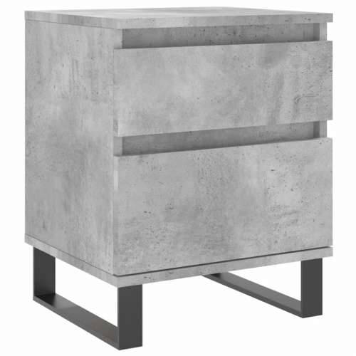 Noćni ormarići 2 kom boja betona 40x35x50 cm konstruirano drvo - Beton siva 2 Cijena