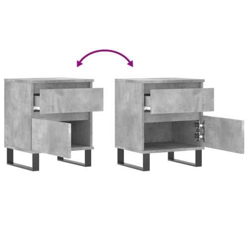 Noćni ormarići 2 kom boja betona 40x35x50 cm konstruirano drvo - Beton siva 2 Cijena