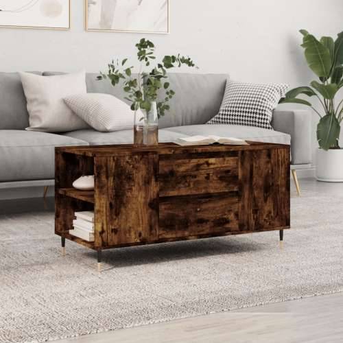 Stolić za kavu boja hrasta 102x44,5x50 cm od konstruiranog drva - Dimljeni hrast 1 Cijena