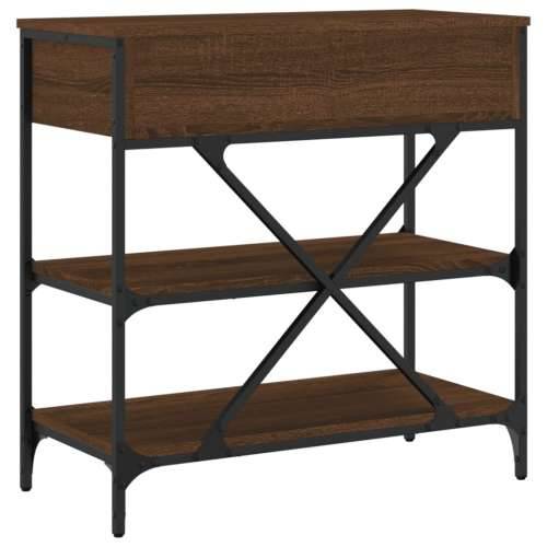 Konzolni stol smeđa boja hrasta 75x34,5x75 cm konstruirano drvo - Smeđi hrast 1 75 cm Cijena
