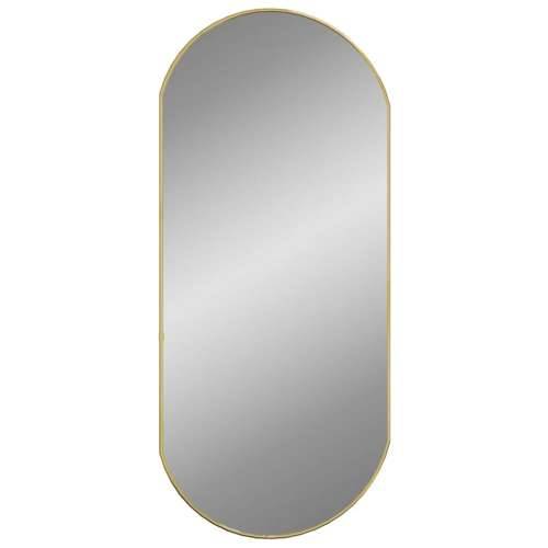 Zidno ogledalo zlatno 90 x 40 cm ovalno Cijena