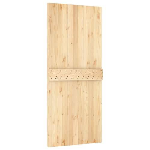 Klizna vrata s priborom za montažu 90 x 210 cm masivna borovina Cijena