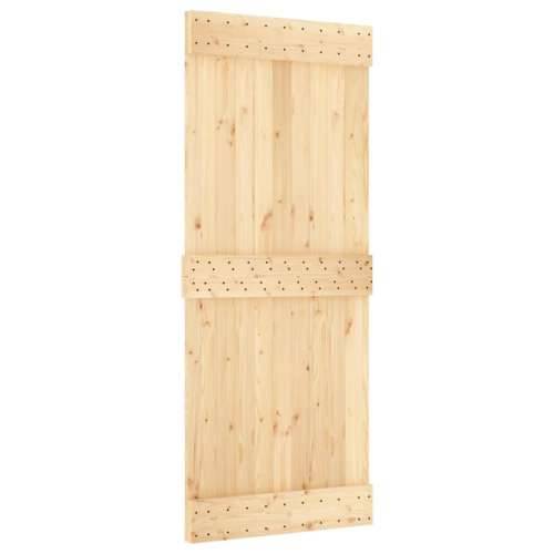 Klizna vrata s priborom za montažu 85 x 210 cm masivna borovina Cijena