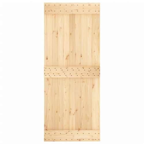 Klizna vrata s priborom za montažu 85 x 210 cm masivna borovina Cijena