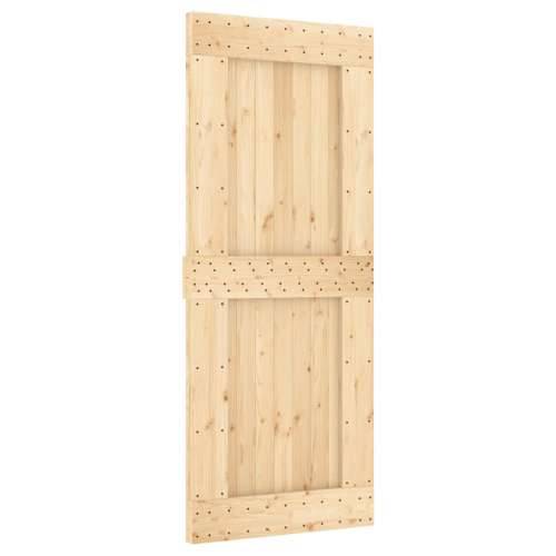 Klizna vrata s priborom za montažu 85 x 210 cm masivna borovina Cijena