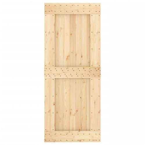 Klizna vrata s priborom za montažu 85 x 210 cm masivna borovina Cijena