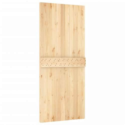 Klizna vrata s priborom za montažu 90 x 210 cm masivna borovina Cijena