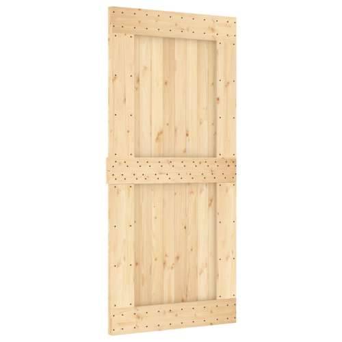 Klizna vrata s priborom za montažu 95 x 210 cm masivna borovina Cijena