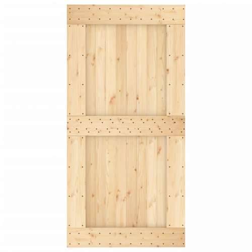 Klizna vrata s priborom za montažu 100x210 cm masivna borovina Cijena