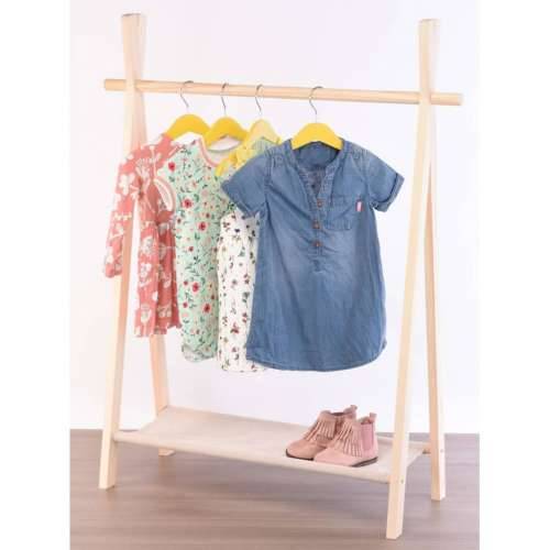 Storage Solutions stalak za dječju odjeću s 1 razinom od borovine Cijena