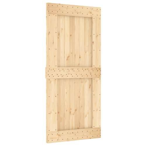 Klizna vrata s priborom za montažu 95 x 210 cm masivna borovina Cijena