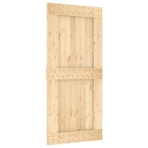 Klizna vrata s priborom za montažu 95 x 210 cm masivna borovina Cijena