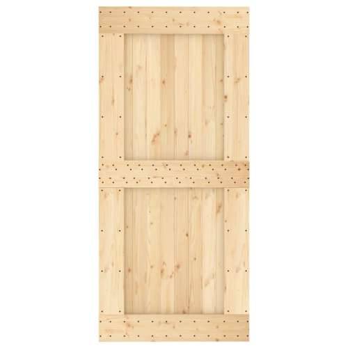 Klizna vrata s priborom za montažu 95 x 210 cm masivna borovina Cijena