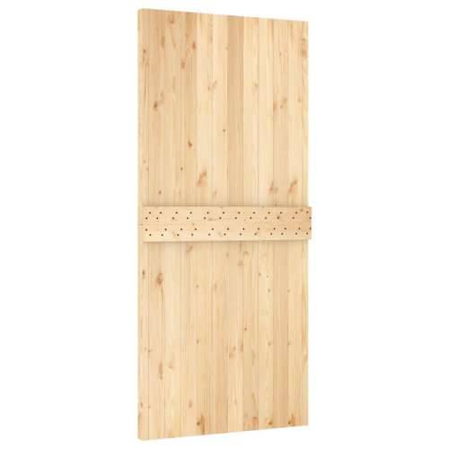 Klizna vrata s priborom za montažu 95 x 210 cm masivna borovina Cijena