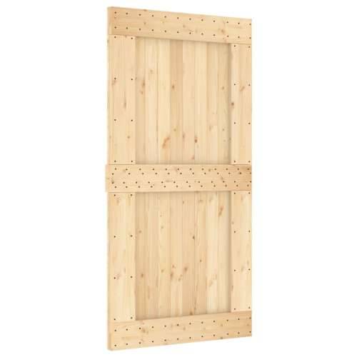 Klizna vrata s priborom za montažu 100x210 cm masivna borovina Cijena