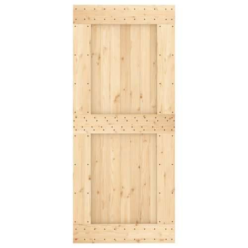 Klizna vrata s priborom za montažu 90 x 210 cm masivna borovina Cijena