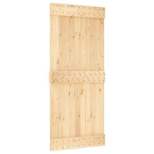 Klizna vrata s priborom za montažu 90 x 210 cm masivna borovina Cijena