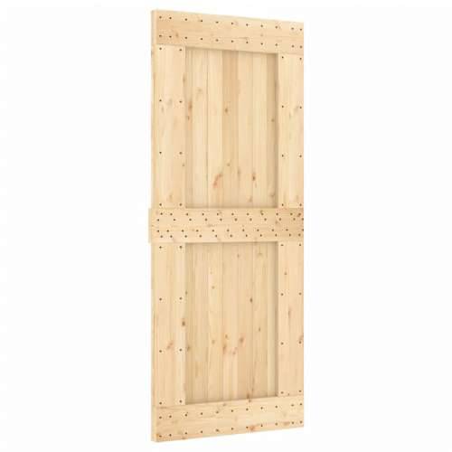 Klizna vrata s priborom za montažu 85 x 210 cm masivna borovina Cijena