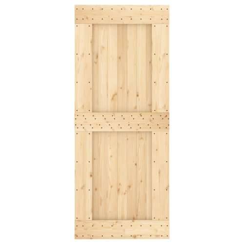 Klizna vrata s priborom za montažu 85 x 210 cm masivna borovina Cijena