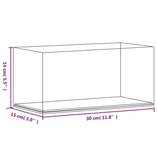 Kutija za izlaganje prozirna 30 x 15 x 14 cm akrilna - 30 x 15 x 14 cm Cijena