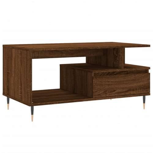 Stolić za kavu smeđi hrast 90x49x45 cm konstruirano drvo Smeđi hrast 1 Cijena