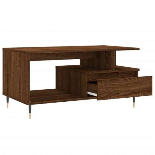 Stolić za kavu smeđi hrast 90x49x45 cm konstruirano drvo Smeđi hrast 1 Cijena