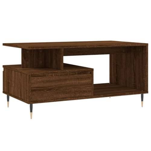 Stolić za kavu smeđi hrast 90x49x45 cm konstruirano drvo Smeđi hrast 1 Cijena
