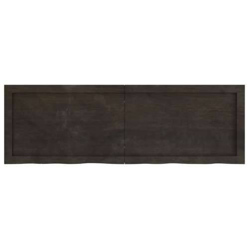 Kupaonska radna ploča tamnosmeđa 120x40x(2-4) cm tretirano drvo - Tamno smeđa 120 x 40 x 4 cm Cijena