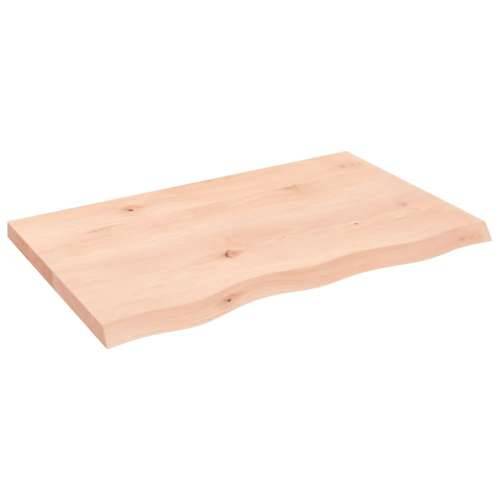 Stolna ploča 80x50x(2-4) cm od netretirane masivne hrastovine - Prirodna 80 x 50 x 4 cm 1 Cijena
