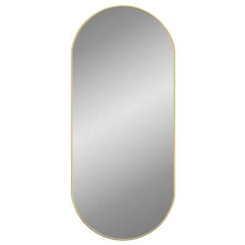Zidno ogledalo zlatno 100 x 45 cm ovalno Cijena
