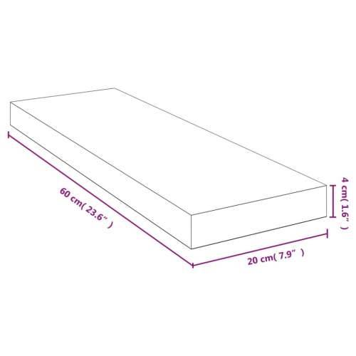 Zidna polica 60 x 20 x 4 cm od bambusa - 60 x 20 x 4 cm 1 Cijena