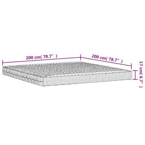 Madrac od pjene bijeli 200 x 200 cm tvrdoća H2 H3 - 200 x 200 cm 1 Cijena