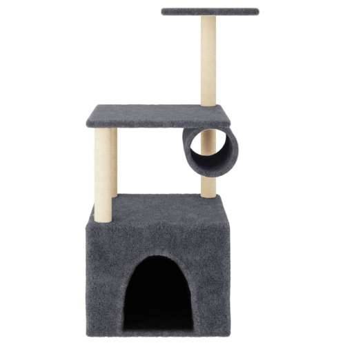 Penjalica za mačke sa stupovima za grebanje tamnosiva 109,5 cm Cijena
