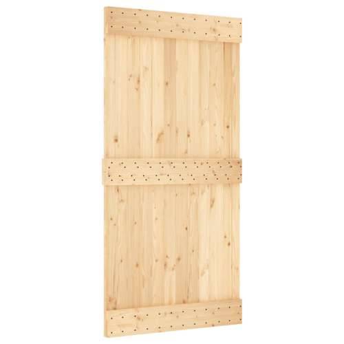 Klizna vrata s priborom za montažu 100x210 cm masivna borovina Cijena