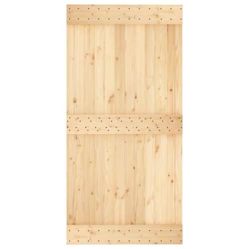 Klizna vrata s priborom za montažu 100x210 cm masivna borovina Cijena